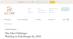 Desktop Screenshot of hungerreport.org